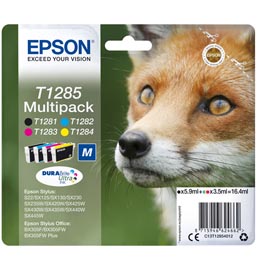 Epson - Multipack Cartuccia ink - C/M/Y/K - T1285 - C13T12854012 - C/M/Y 3
