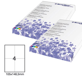 Etichette adesive - in carta - permanenti - 105 x 148