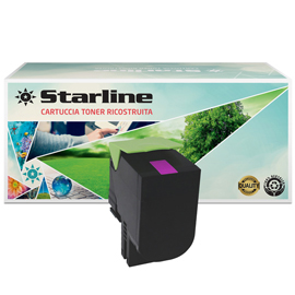 Starline - Toner Ricostruito - per Lexmark - Magenta - 70C2HM0 - 3.000 pag