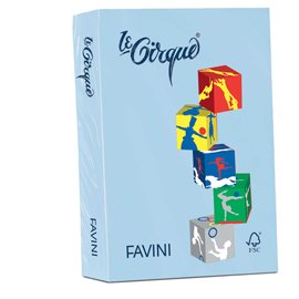 Carta Le cirque - A3 - 80 gr - azzurro pastello 106 - Favini - conf. 500 fogli