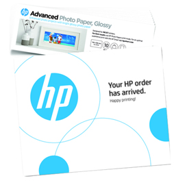 Hp - Confezione da 10 fogli di carta originale fotografica HP Advanced - lucida - 250 g/m2 - 49V51A