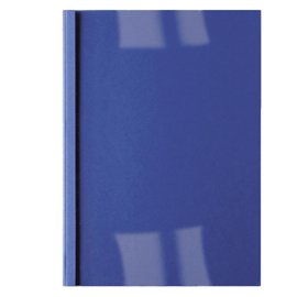 Cartelline termiche Business Line - 3 mm - leather blu - GBC - scatola 100 pezzi