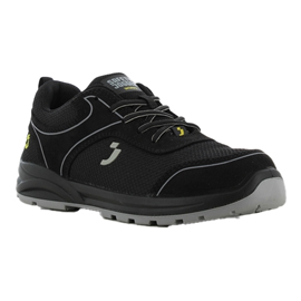 Calzatura bassa da lavoro Ecocador S1P LOW - numero 45 - maglia/microfibra riciclata - nero - Safety Jogger