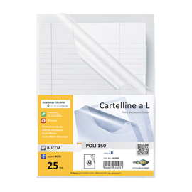 Cartelline a L Poli 150 - PPL - buccia - 21 x 29