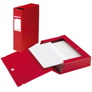 Scatola archivio Scatto - dorso 12 cm - 25 x 35 cm - rosso - Sei Rota