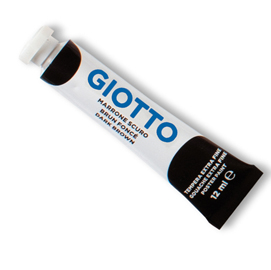 Tempera Tubo 4 - 12ml - marrone - Giotto