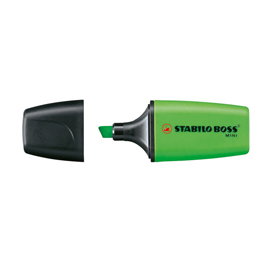 Evidenziatore Boss Mini - punta a scalpello - tratto 2 - 5 mm - verde 33 - Stabilo