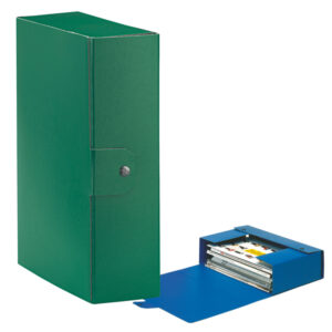 Scatola progetto Eurobox - dorso 10 cm - 25x35 cm - verde - Esselte