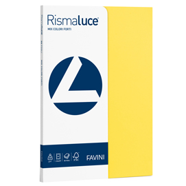 Carta Rismaluce Small - A4 - 200 gr - mix 5 colori - Favini - conf. 50 fogli