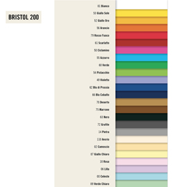 Cartoncino Bristol Color - 70x100cm - 200gr - avorio 110 - Favini - blister 10 fogli