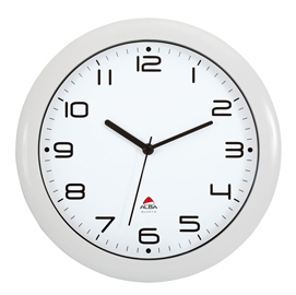 Orologio da parete Hornew - diametro 30 cm - bianco - Alba