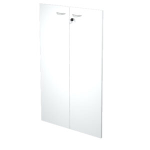 Coppia ante Easy - per mobile medio - 80 x 115 cm - spessore 18 mm - melaminico - bianco - Artexport