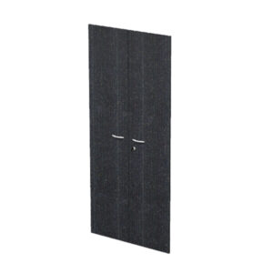 Coppia ante Easy - per mobile alto - 80 x 175 cm - spessore 18 mm - melaminico - nero venato - Artexport