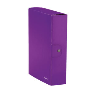 Scatola progetto WOW - dorso 8 cm - viola metallizzato - Leitz