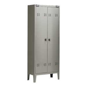 Armadio metallo - spogliatoio - 2 posti - 70x35x180 cm - grigio - Tecnical 2