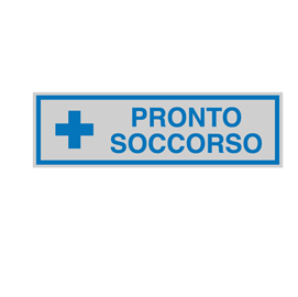 Targhetta adesiva - PRONTO SOCCORSO - 16