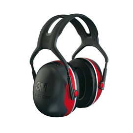 Cuffia protettiva Peltor X3A - SNR 33 dB - nero/rosso - 3M