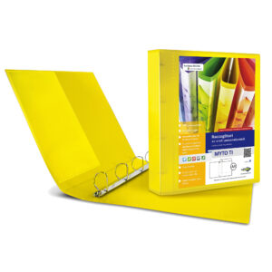 Raccoglitore personalizzabile Myto TI - 4 anelli a D 30 mm - dorso 4 cm - 22x30 cm - giallo - Sei Rota