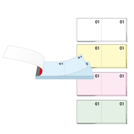 Blocco numerato (1/100) - colori assortiti - 13 x 6 cm - BM