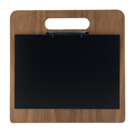 PortamenU' a tagliere con anelli Chopping Board - 32 x 24 cm - legno di noce - Securit