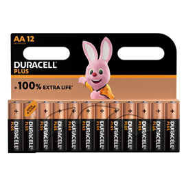 Pila Stilo AA - Plus 100 - Duracell - blister 12 pezzi