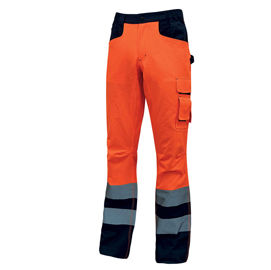 Pantalone invernale alta visibilitA' Beacon - arancio  fluo - taglia M - U-Power