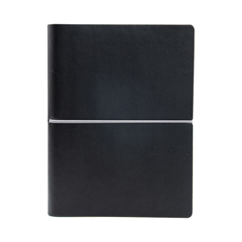 Taccuino Evo Ciak - 9 x 13 cm - fogli bianchi - copertina nero - In Tempo