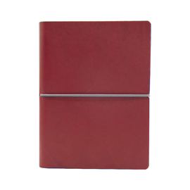 Taccuino Evo Ciak - 15 x 21 cm - fogli bianchi - copertina rosso - In Tempo