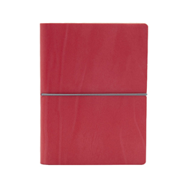 Taccuino Evo Ciak - 15 x 21 cm - fogli bianchi - copertina rosso corallo - In Tempo