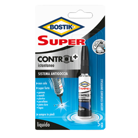 Colla istantanea Super Control - universale - con sistema antigoccia - 5 gr - Bostik