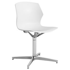 Seduta Home/Office No Frill NFG - senza braccioli - bianco - Unisit