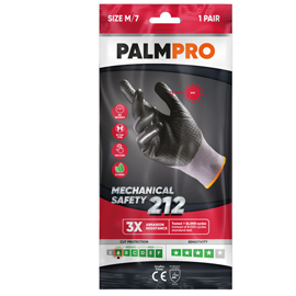 Guanti mechanical Safety Palmpro 212 - taglia M - grigio/nero - Icoguanti