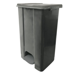 Contenitore mobile Ecoconti - a pedale - 80 L - plastica riciclata - grigio - Medial International