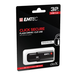 Emtec - Memoria USB B120 ClickSecure - ECMMD32GB123 - 32GB