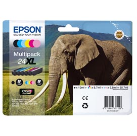 Epson - Cartuccia ink - 24XL - C/M/Y/C CH/M CH/K - C13T24384011 - C/M/Y 8