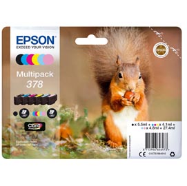 Epson - Cartuccia ink - 378 - C/M/Y/C CH/M CH/K - C13T37884010 - C/M/Y 4