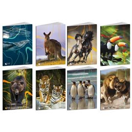 Maxiquaderno Animal World 2024 - A4 - 10 mm - c/margine - 21 fogli - 80 gr - Blasetti