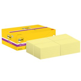 Blocco foglietti Post it  Super Sticky - 655-SSCY-VP24 - 76  x 127 mm - giallo Canary - 90 fogli - Post it  - conf. 24 blocchi