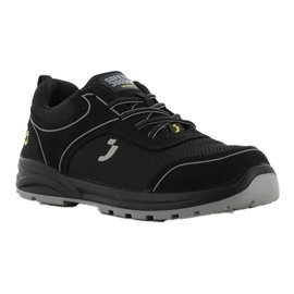 Calzatura bassa da lavoro Ecocador S1P LOW - numero 43 - maglia/microfibra riciclata - nero - Safety Jogger