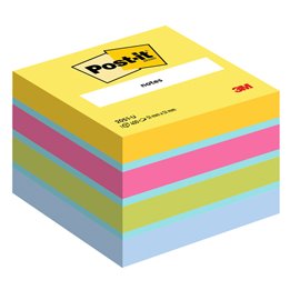 Blocco foglietti Minicubo - 2051-U - 51 x 51 mm - 72 gr - colori assortiti - 400 fogli - Post it