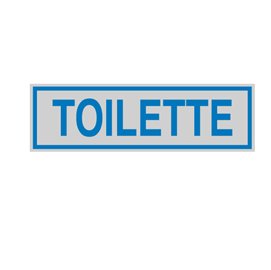 Targhetta adesiva - TOILETTE - 16