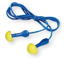 Inserti auricolari E.A.R. Express con cordicella - SNR 38 dB - giallo/blu - 3M - conf. 100 pezzi