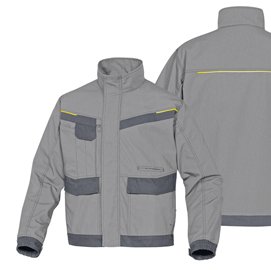 Giaccca da lavoro Mach 2 - tela/poliestere/cotone - taglia XXL - grigio chiaro/grigio scuro - Deltaplus