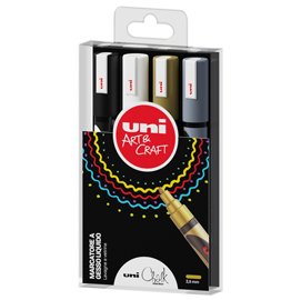 Marcatore a gesso liquido Uni Chalk Marker - punta tonda 1