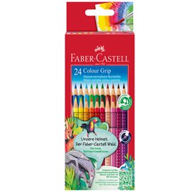 Matite colorate Color Grip - acquerellabili - Faber Castell - scatola 24 pezzi