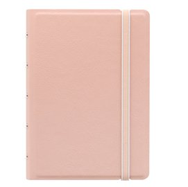 Notebook Pocket - con elastico - copertina similpelle - 144 x 105 mm - 56 pagine - a righe - pesca - Filofax