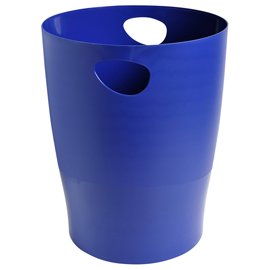 Cestino gettacarte Ecobin Bee Blue - 15 L - blu navy - Exacompta