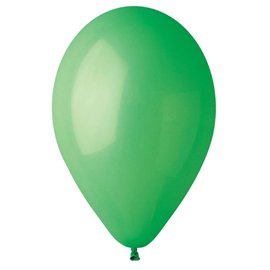 Palloncino - diametro 26 cm - lattice - verde - Big Party - conf. 25 pezzi