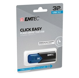 Emtec - Memoria USB B110 USB 3.2 ClickEasy - blu - ECMMD32GB113 - 32 GB