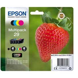 Epson - Confezioni cartucce ink - 29 - C/M/Y/K - C13T29864012 - C/M/Y 3